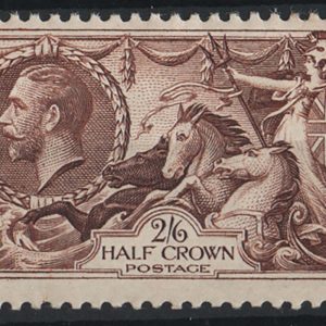 #598 GB 1934 Re-engraved 2/6d seahorse fine um sg450