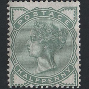 #400 GB 1880 ½d pale green um, v fresh sg165 c£25 as mm