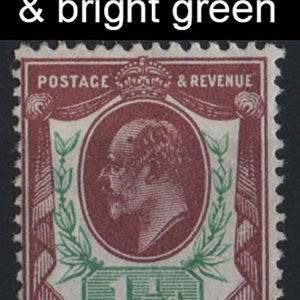 #485 GB 1911 1½d reddish-purple & bright green f mint sg287 c£45