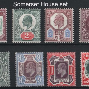 #486 GB 1911 Somerset House 1½d - 1s set of 8 f mint sg287-314