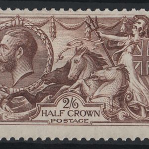 #553 GB 1918 Bradbury 2/6d reddish-brown sg415 vf mint seahorse c£160
