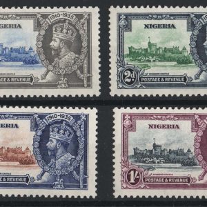 #938 Nigeria 1935 Silver Jubilee set um sg30-33