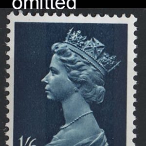 #686 GB 1967 Machin 1/6d PVA greenish-blue omitted um sg743va c£100