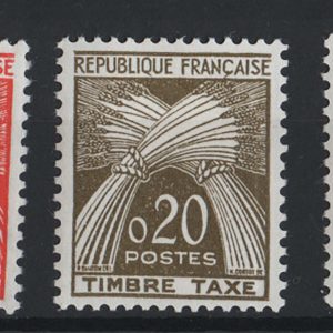 #136 France 1960 DUES New Currency set, vf mint sgD1474-8 c£100