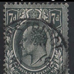 #490 GB 1911 7d deep slate-grey vfu sg305var Spec M38var a Hendon listed shade (Hendon £35)