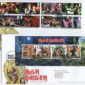#772 GB 2023 Iron Maiden set & m/sheet FDCs - fine sg4756-64