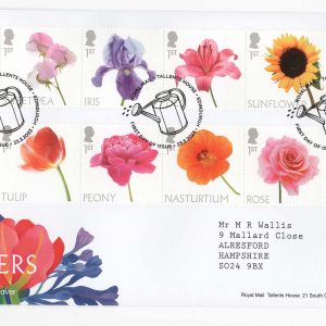 #776 GB 2023 Flowers set of 10 FDC - fine sg5000-5009