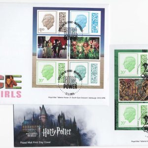 #786 GB 2024 Spice Girls and 2023 Harry Potter prestige pane FDCs - fine sg5106+