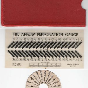 #007 Accessories Vintage perf gauge: "Arrow" circular perf gauge