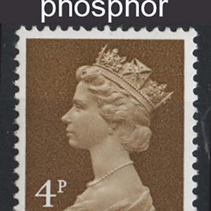 #705 GB 1971 Machin 4p OCP/PVA missing phosphor um sgX861y c£38