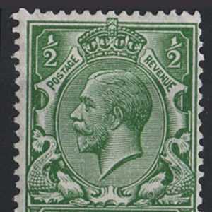 #504 GB 1912 ½d wmk split & reversed f mint sg351wj c£55