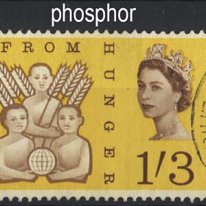 #669 GB 1963 FFH phosphor 1/3d superb used sg635p
