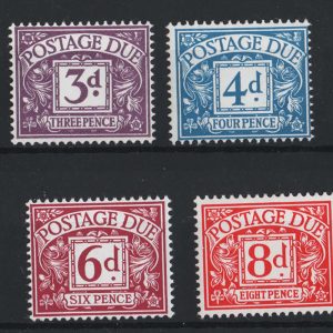 #690 GB 1968 No Wmk postage dues set of 8 um sgD69-75