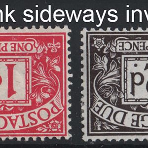 #542 GB 1914 Postage dues wmk sideways inverted ½d, 1d, 2d, 5d sgD1wi, etc m/mint