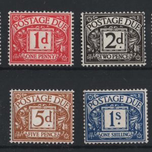 #606 GB 1937 Postage dues set of 8 um sgD27-34 c£225