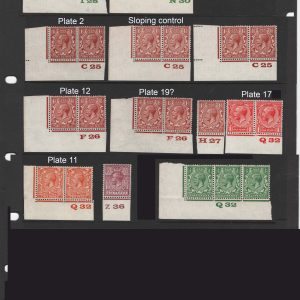 #561 GB 1924 1d - 6d Block Cypher range of control pieces