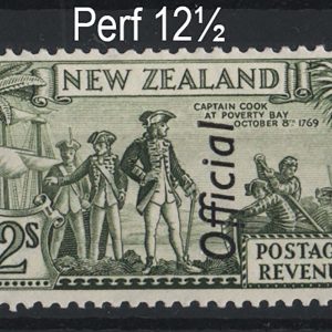 #928 New Zealand 1936 2s olive-green Official perf 12½ sgO132c vf mint c£80