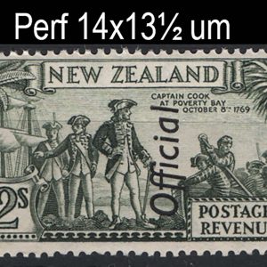 #930 New Zealand 1936 2s olive-green Official perf 14x13½ um sgO132d c£65