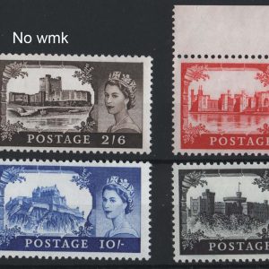 #689 GB 1967 Castles no wmk 2/6d - £1 set of 4 um sg759-762