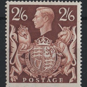 #608 GB 1939 Square high values 2/6d brown mint sg476 c£100