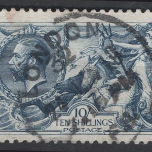 #555 GB 1918 Bradbury 10s seahorse fu sg417 c£120